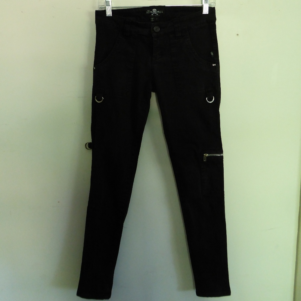 Hot Topic black Skinny Jeans Zipper Detail